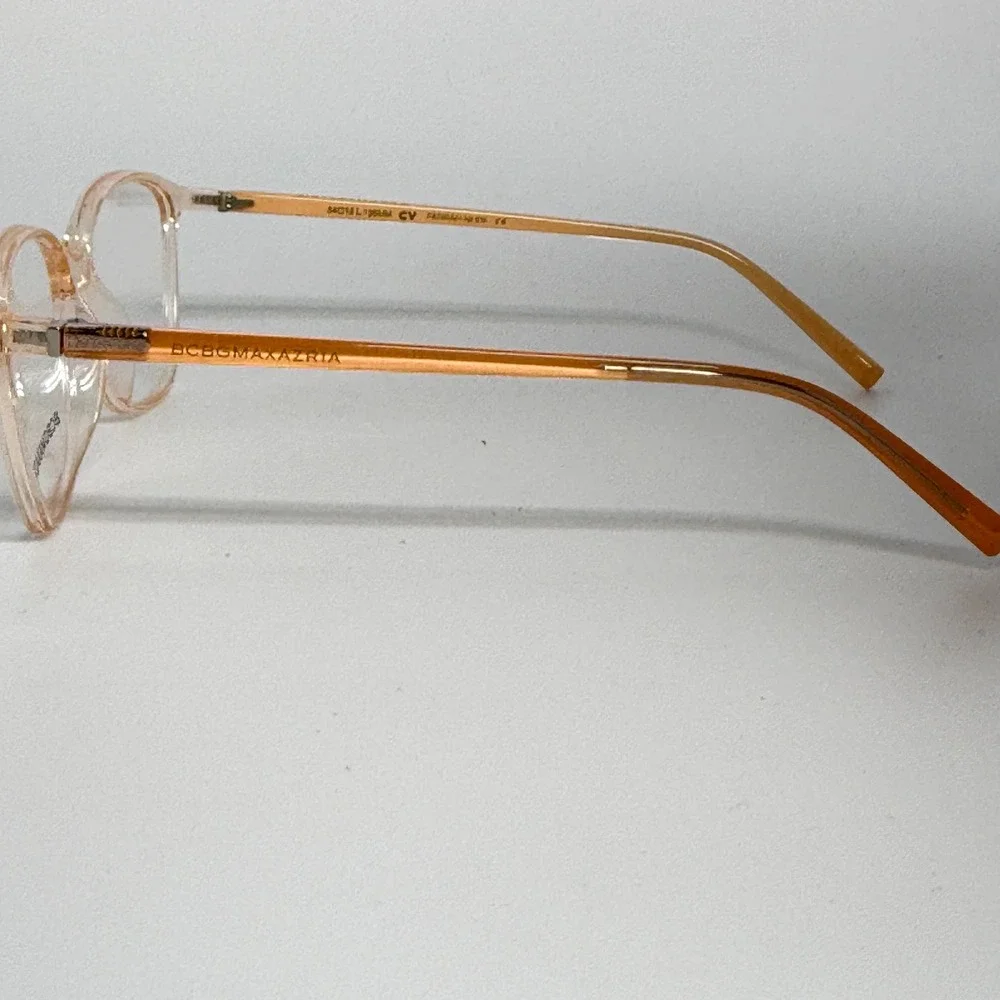 BCBGMAXAZRIA Farrah Ni Idfe‎ Eyeglasses Frames Peach Cat Eye L135mm 21379